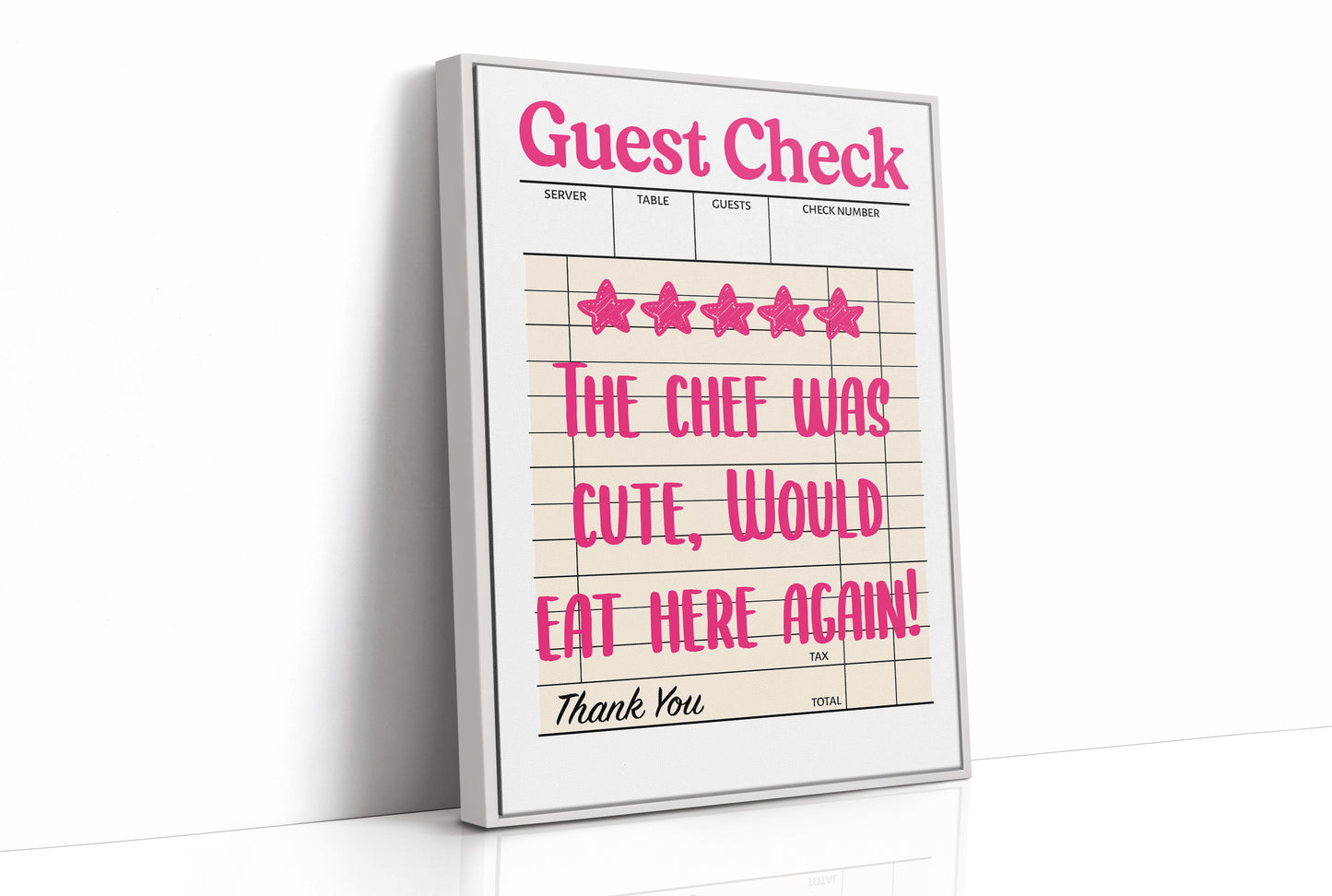 Five Stars, The Chef Was Cute