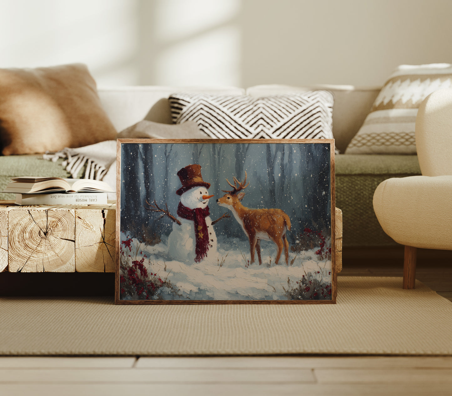 Winter Friends Share Forest Secrets