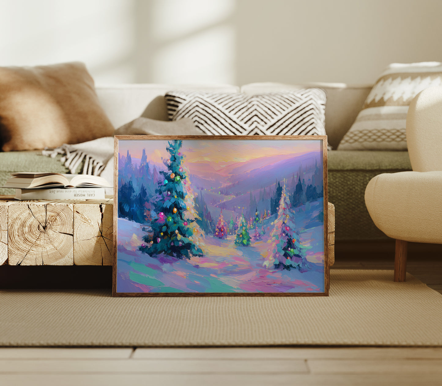 Winter Magic Paints The Mountain Pink