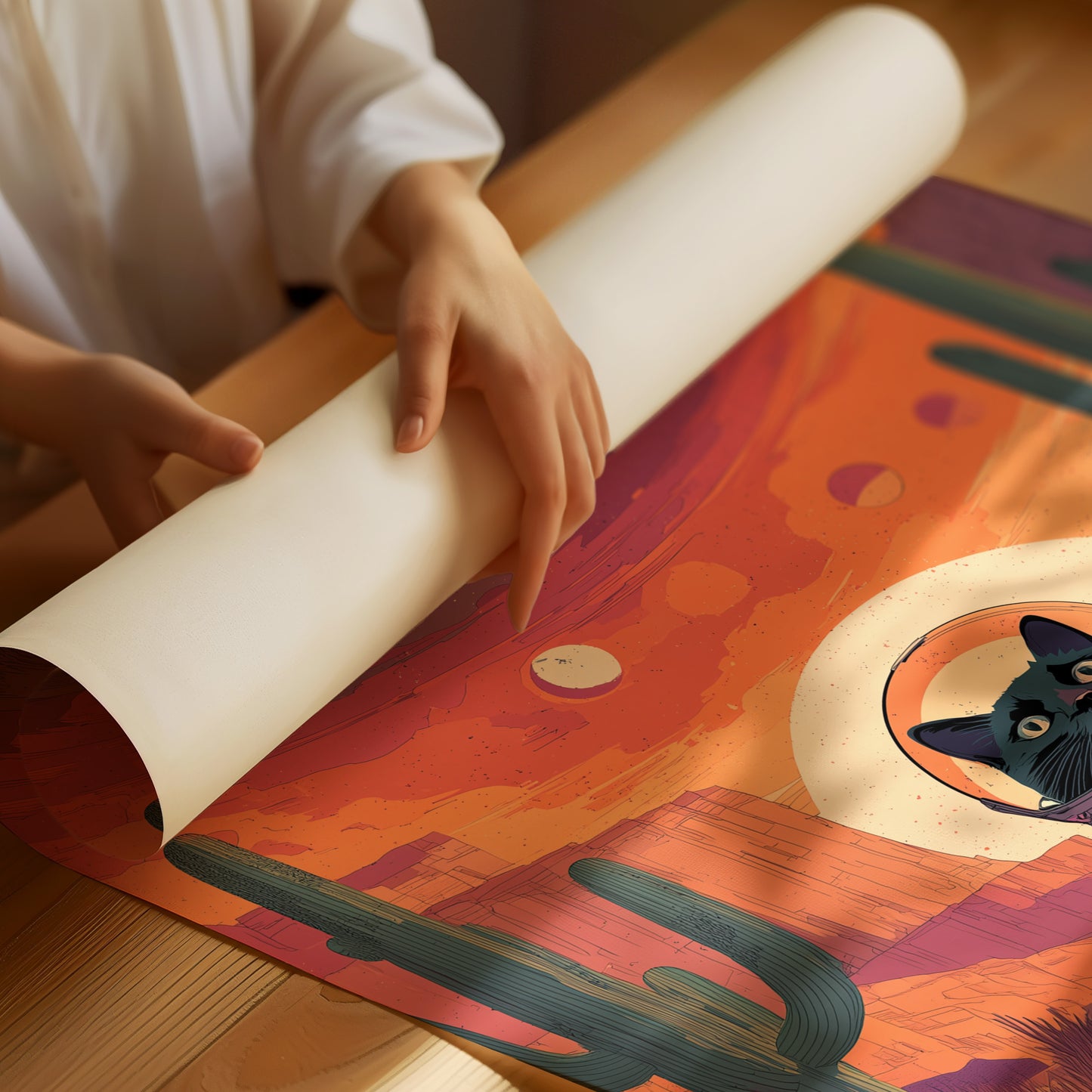 Cosmic Sentinel Of The Painted Desert