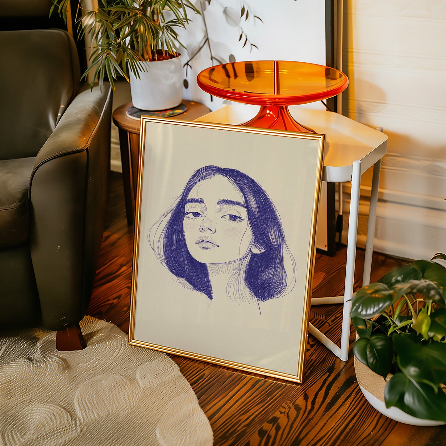 Indigo Lines Tell Silent Stories