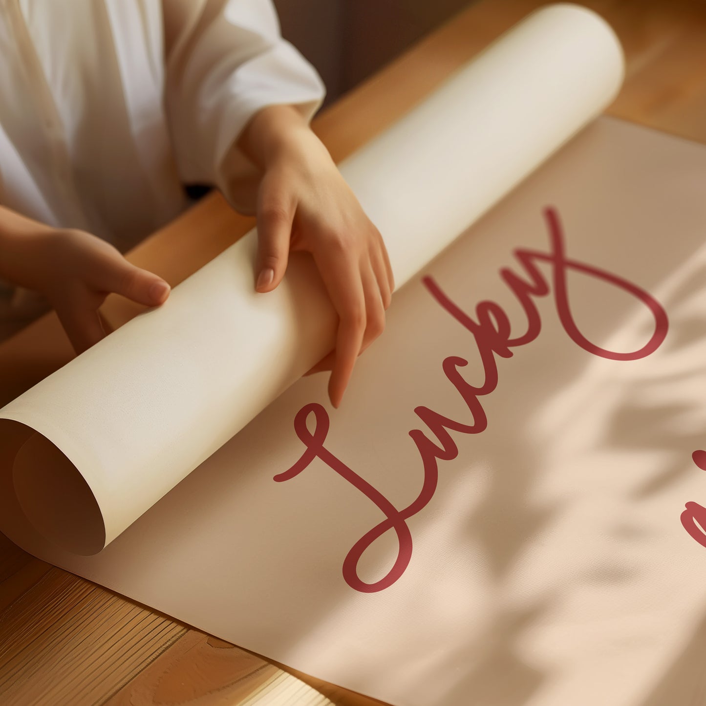 Lucky, In Cursive