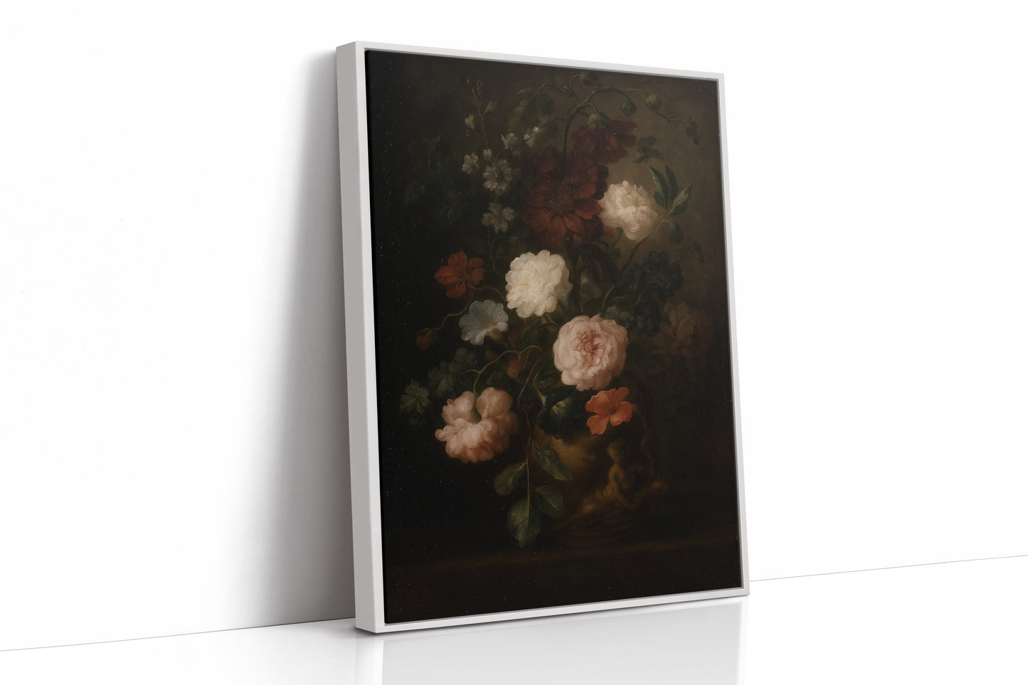 Baroque Vase of Blushing Petals