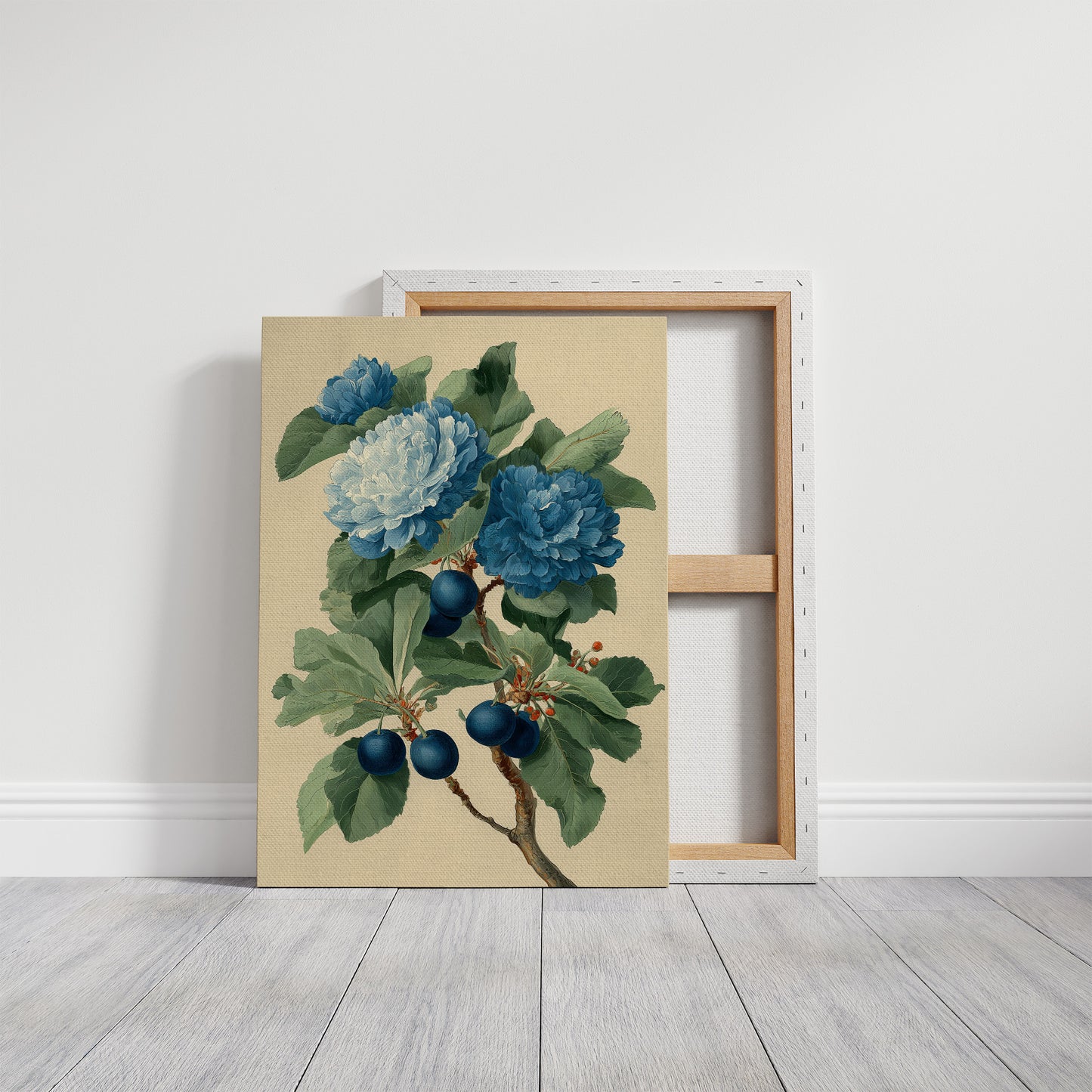 Blue Blooms and the Last of the Plums
