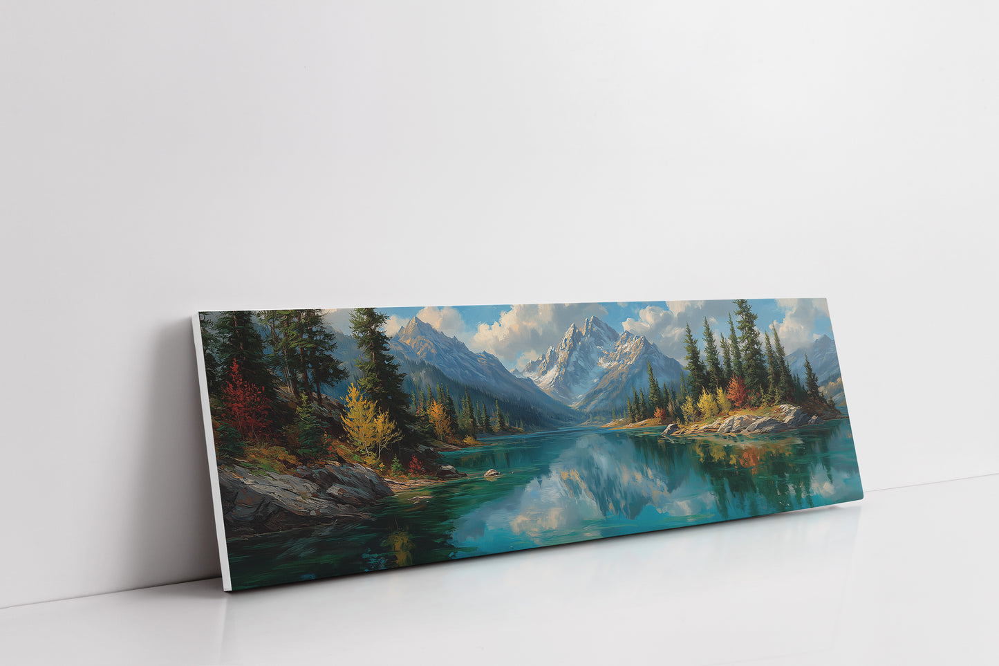 Alpine Lake Beneath Autumn Peaks