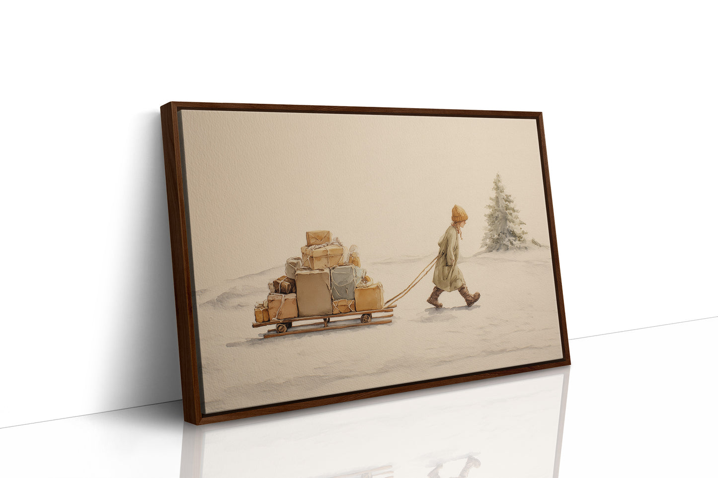 Solitary Gift Bearer's Winter Trek