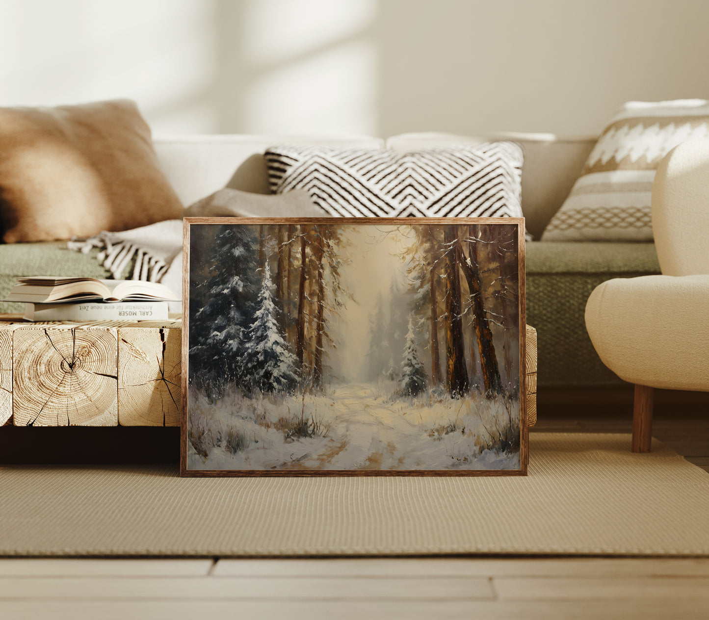 Winter Pines Hold Golden Memories