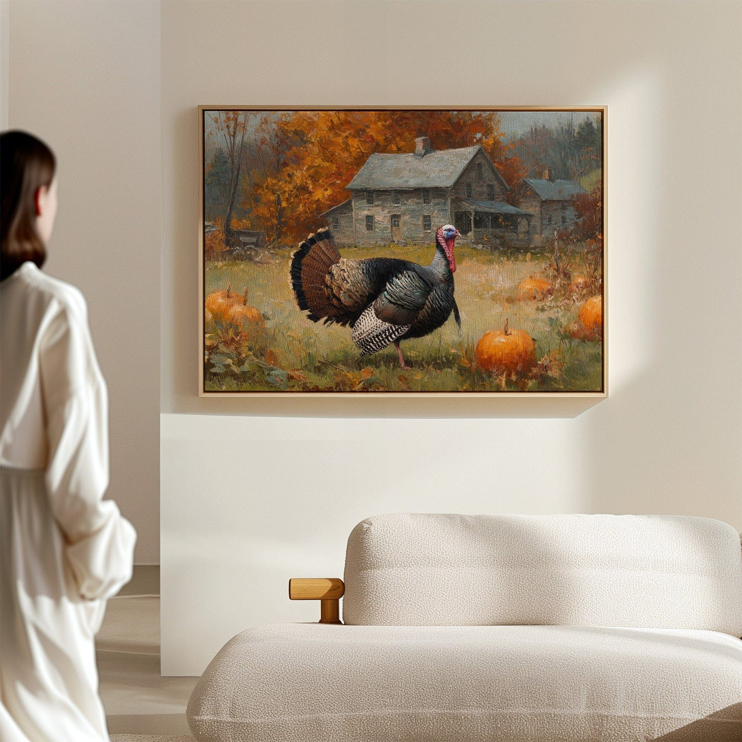 Autumn's Guest At The Farmhouse