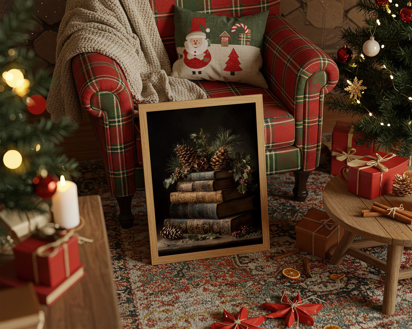 Winter Stories Rest On Leather Spines