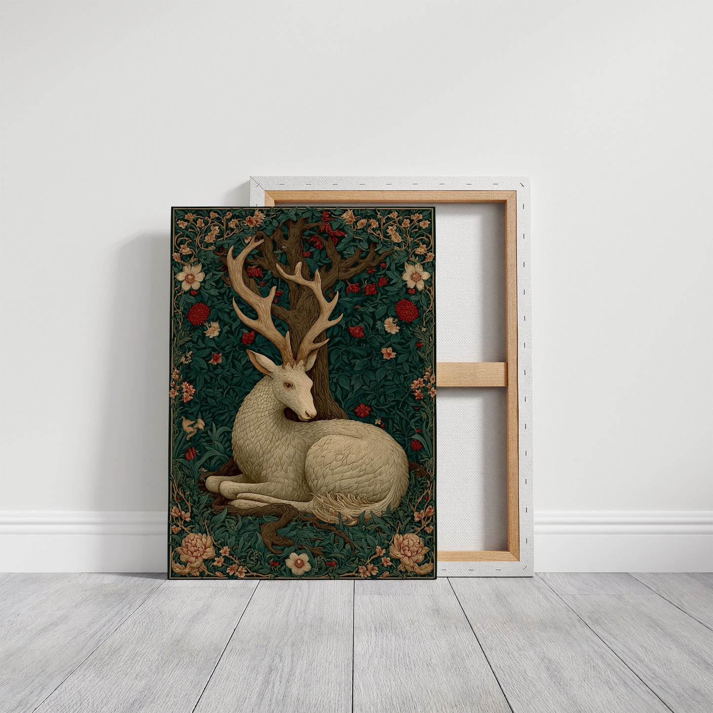 The White Stag at Rest in the Old Wood