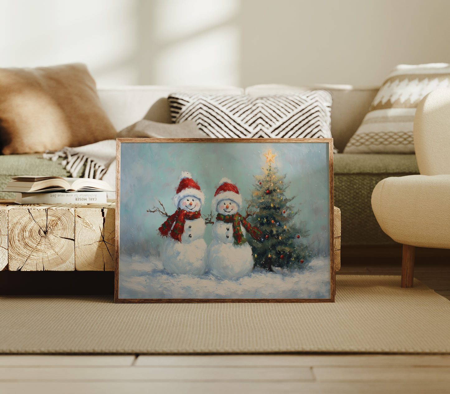 Snow Friends Share Christmas Magic Together