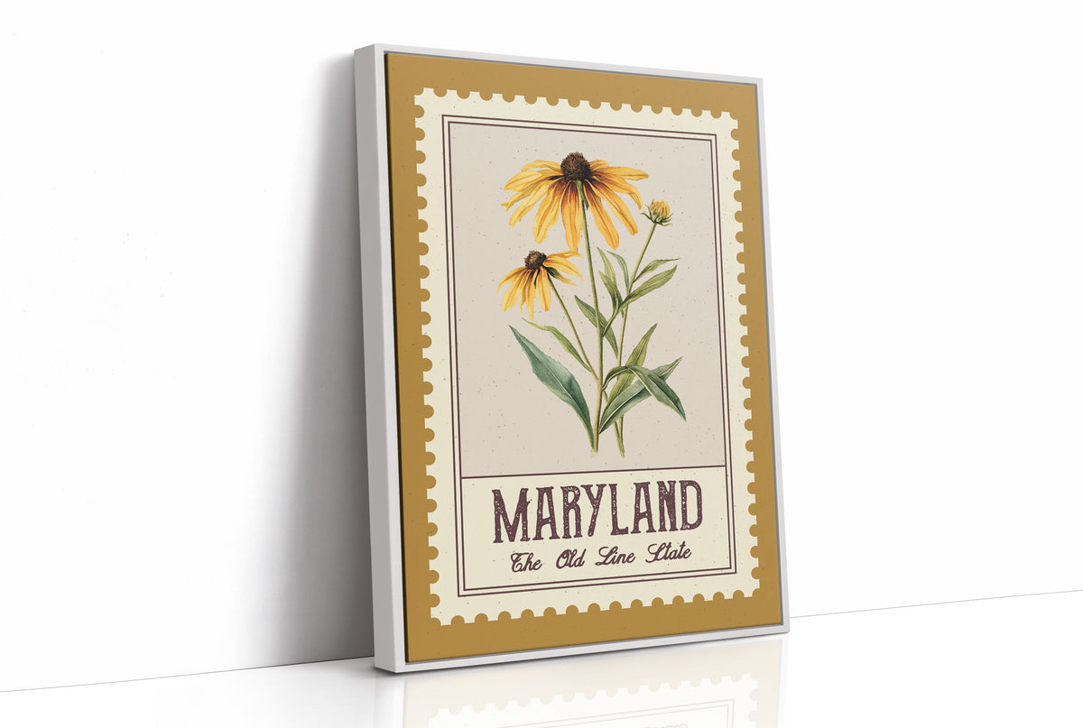 Maryland Black-Eyed Susan Watercolor Stamp