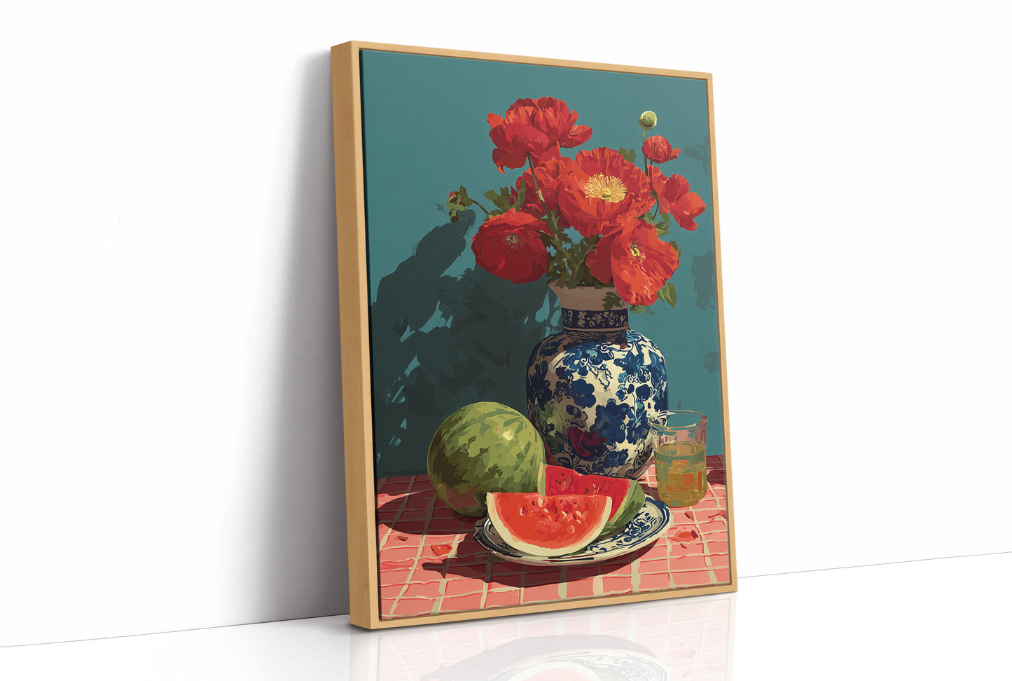 Poppies and Watermelon Slices