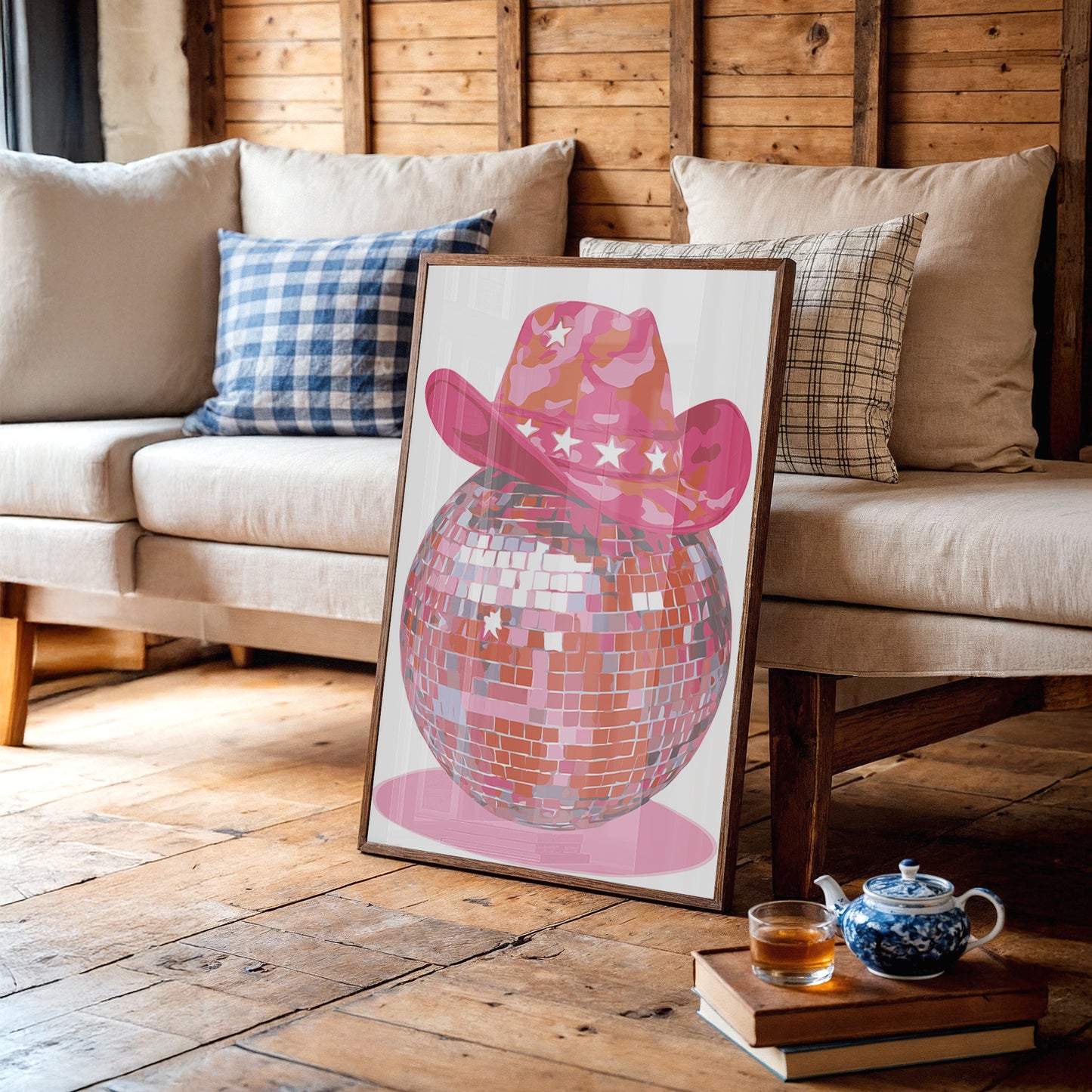 Disco Cowgirl Sparkles Pink Tonight