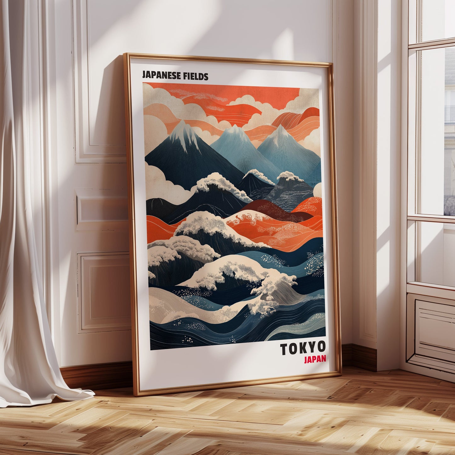 Japanese Fields – Mountain and Wave Harmony