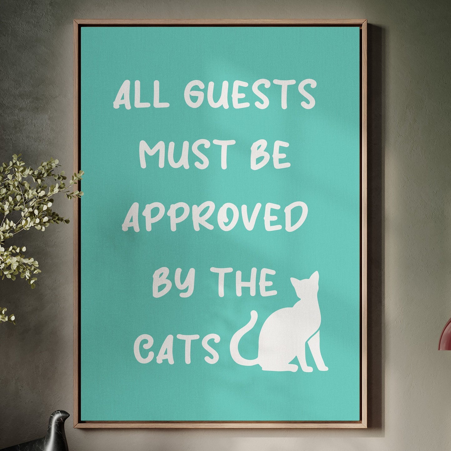 Entrance Requires Feline Approval