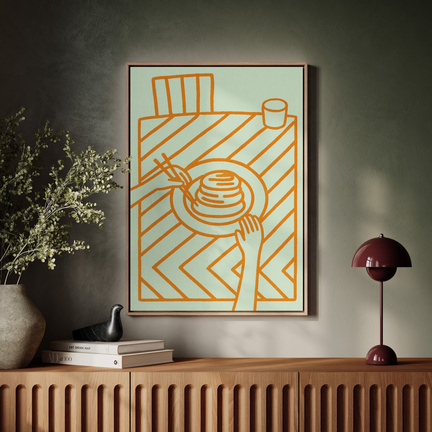 Morning Pancakes Meet Mint Lines