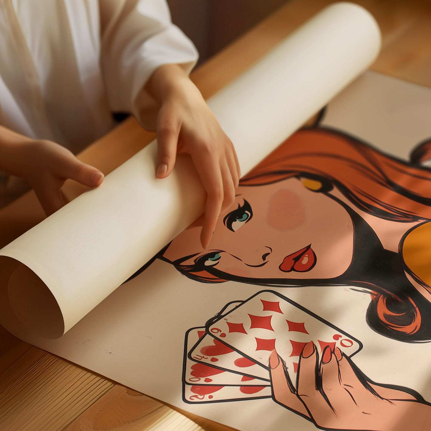 High Stakes Honey - Vintage Pin-Up Cowgirl