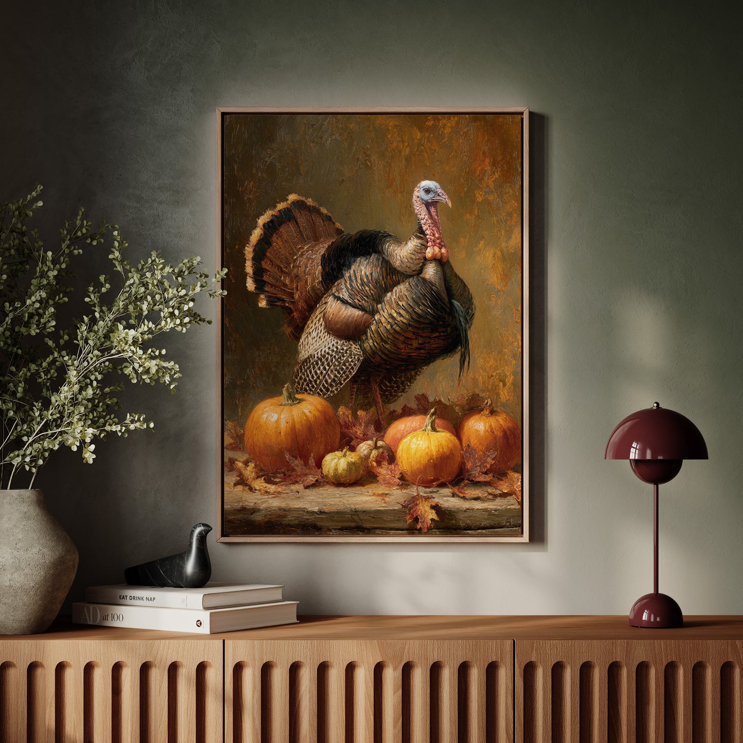 Harvest Pride Among Autumn Pumpkins