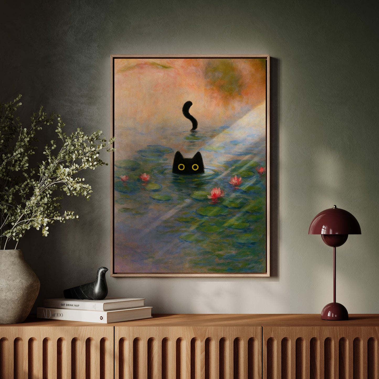 Mystery Cat Among the Lilies