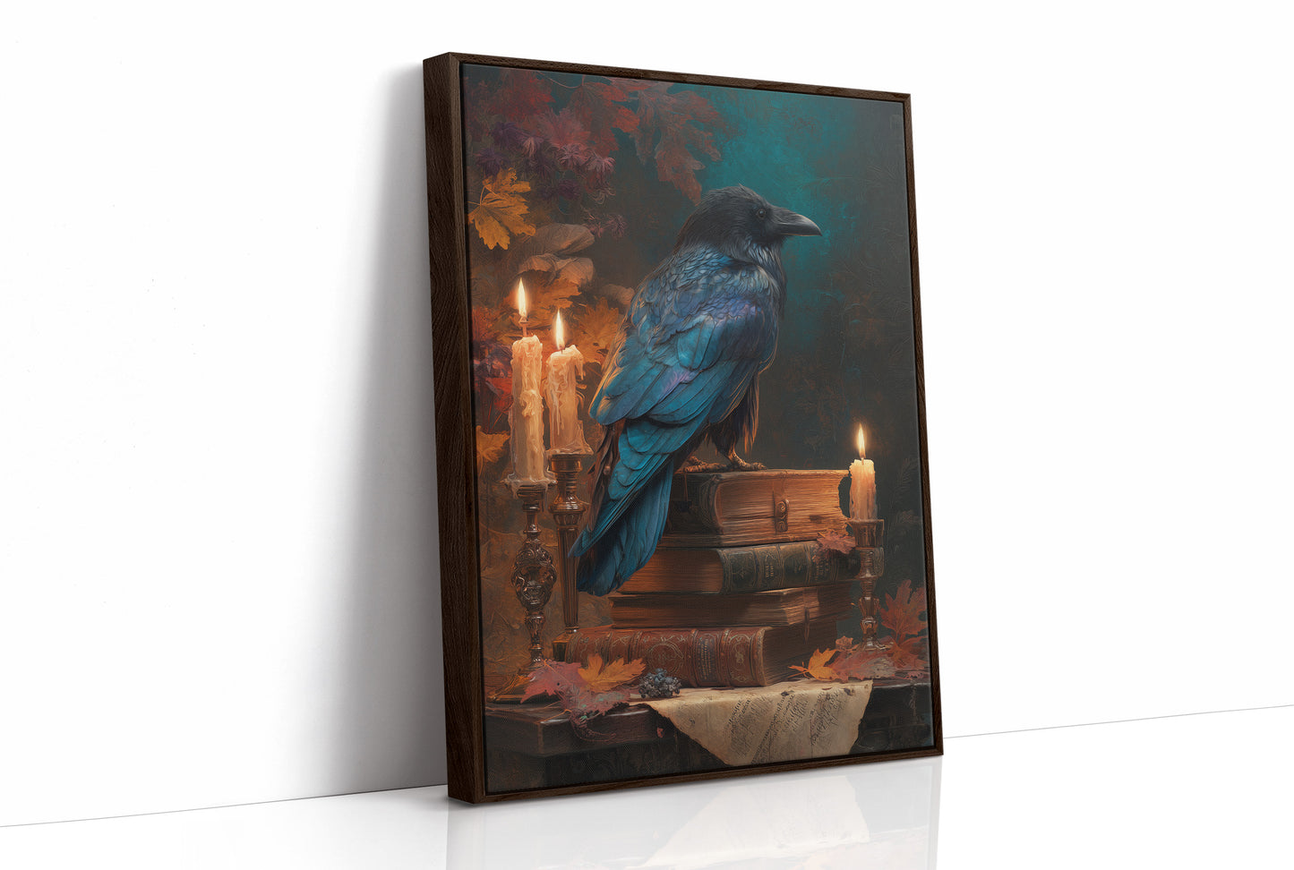 Raven Perches Among Ancient Stories