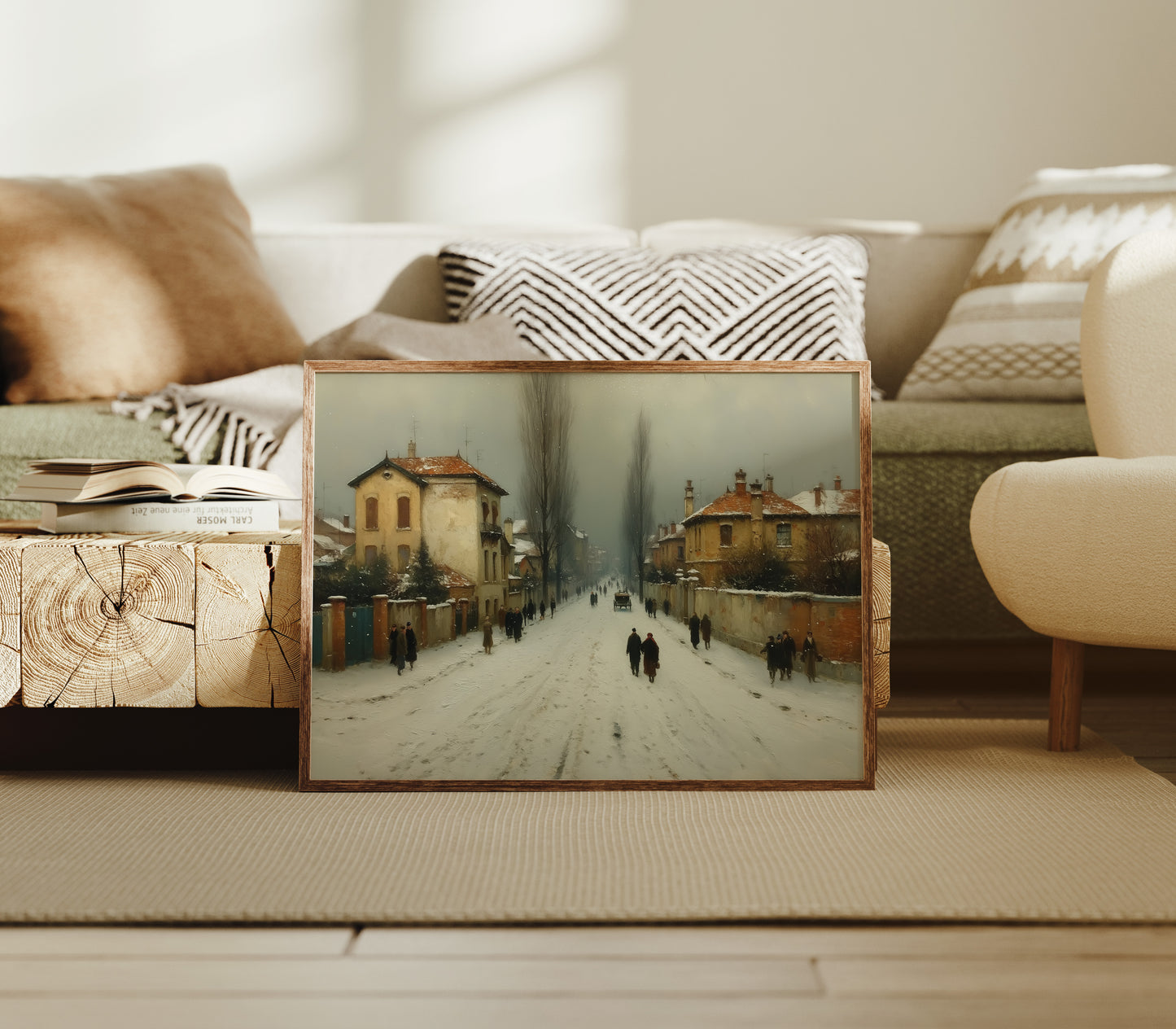 Winter Streets Remember Old Europe