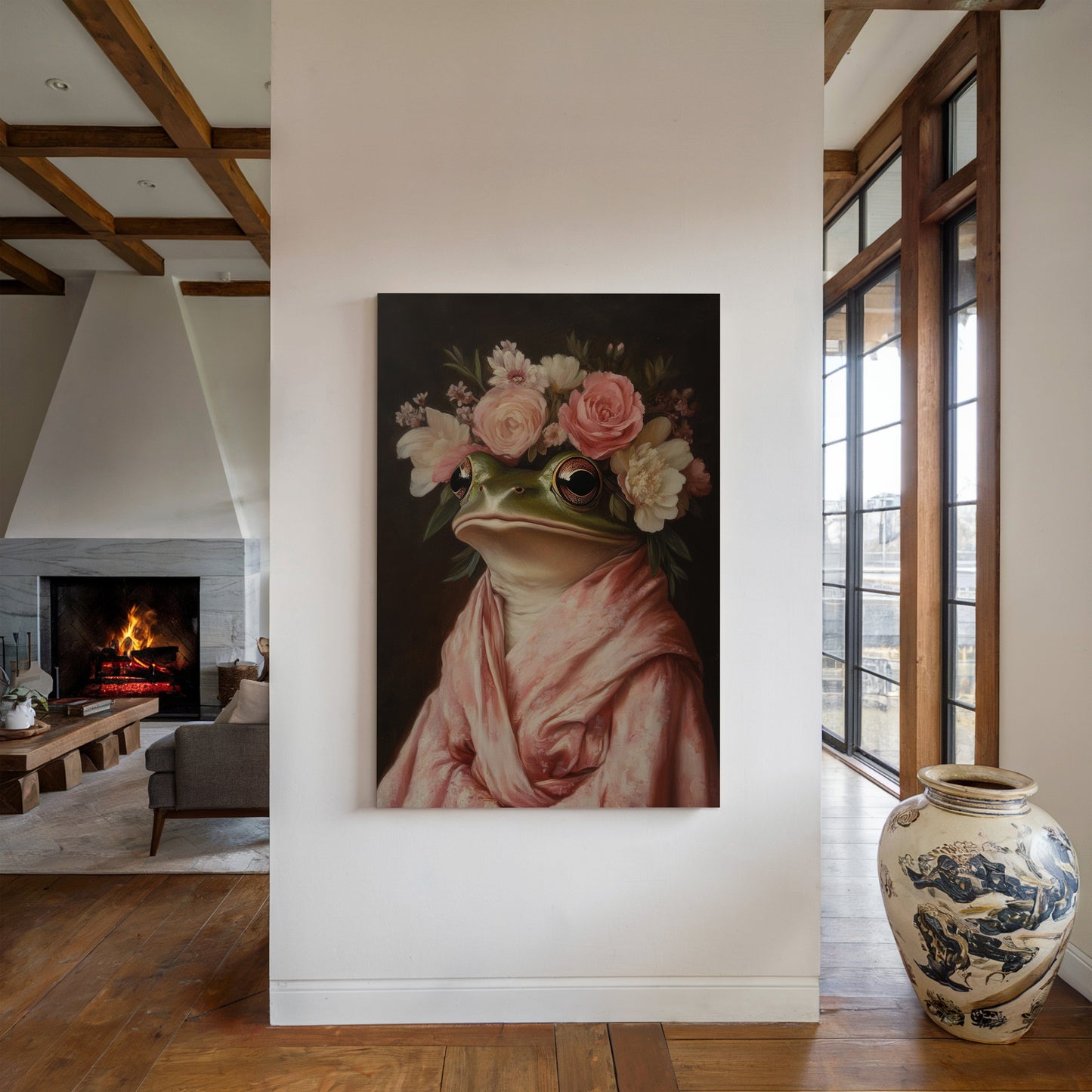 Frog Royalty in Bloom