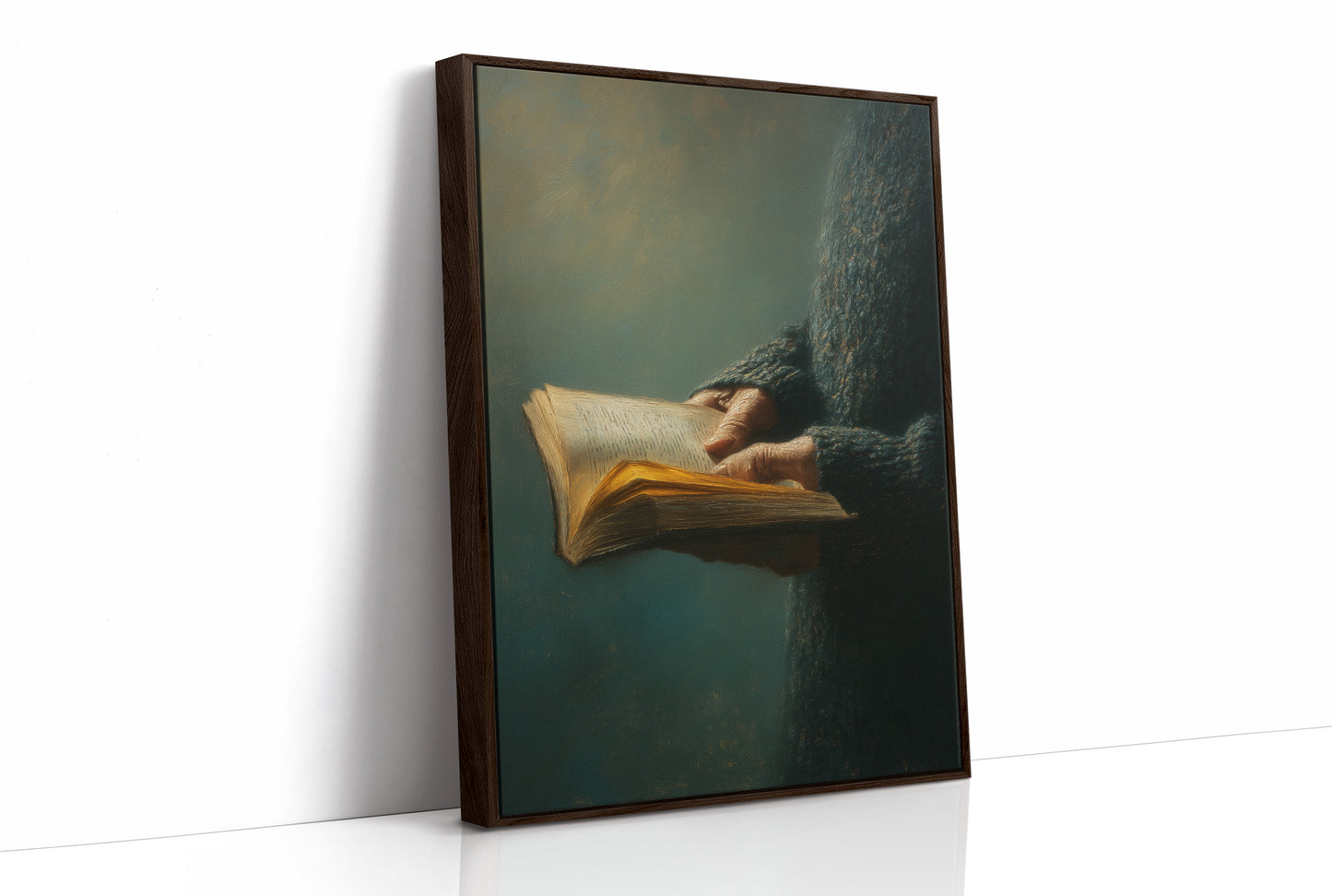 Golden Pages In Gentle Hands