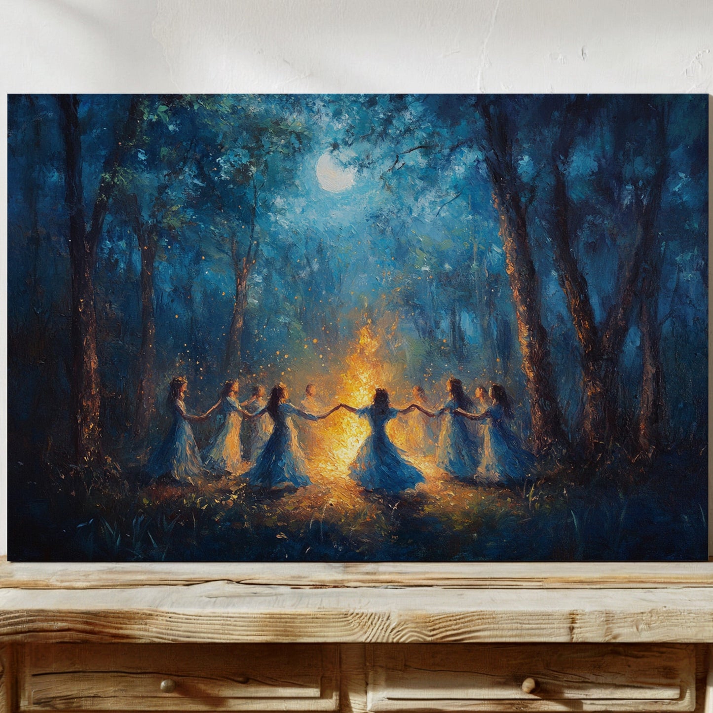 Moonlit Dance In Ancient Woods