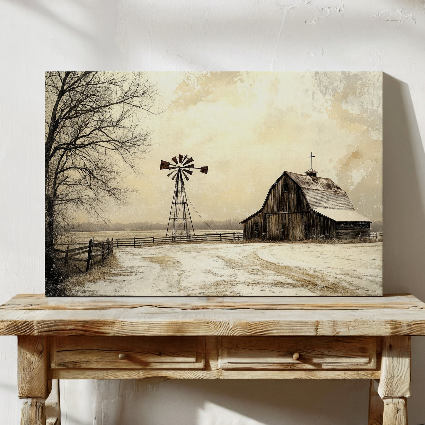 Winter Faith On Prairie Roads