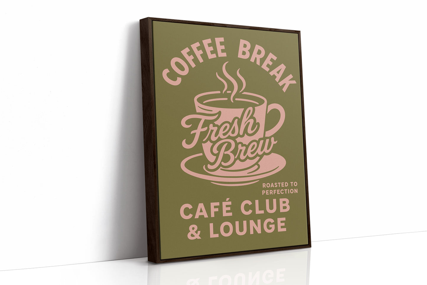 Fresh Brew Retro Coffee Poster