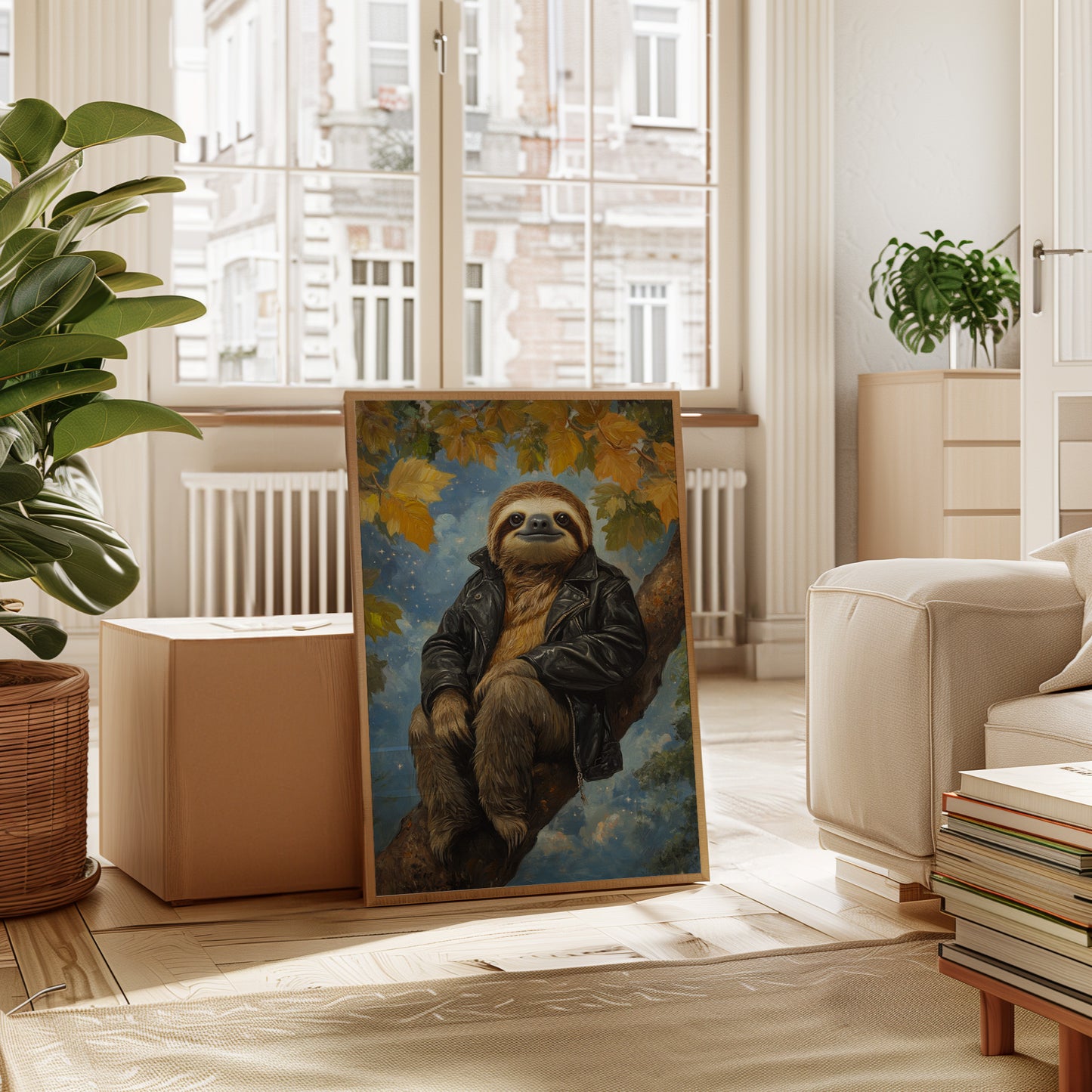 Rebel Sloth in a Leather Jacket