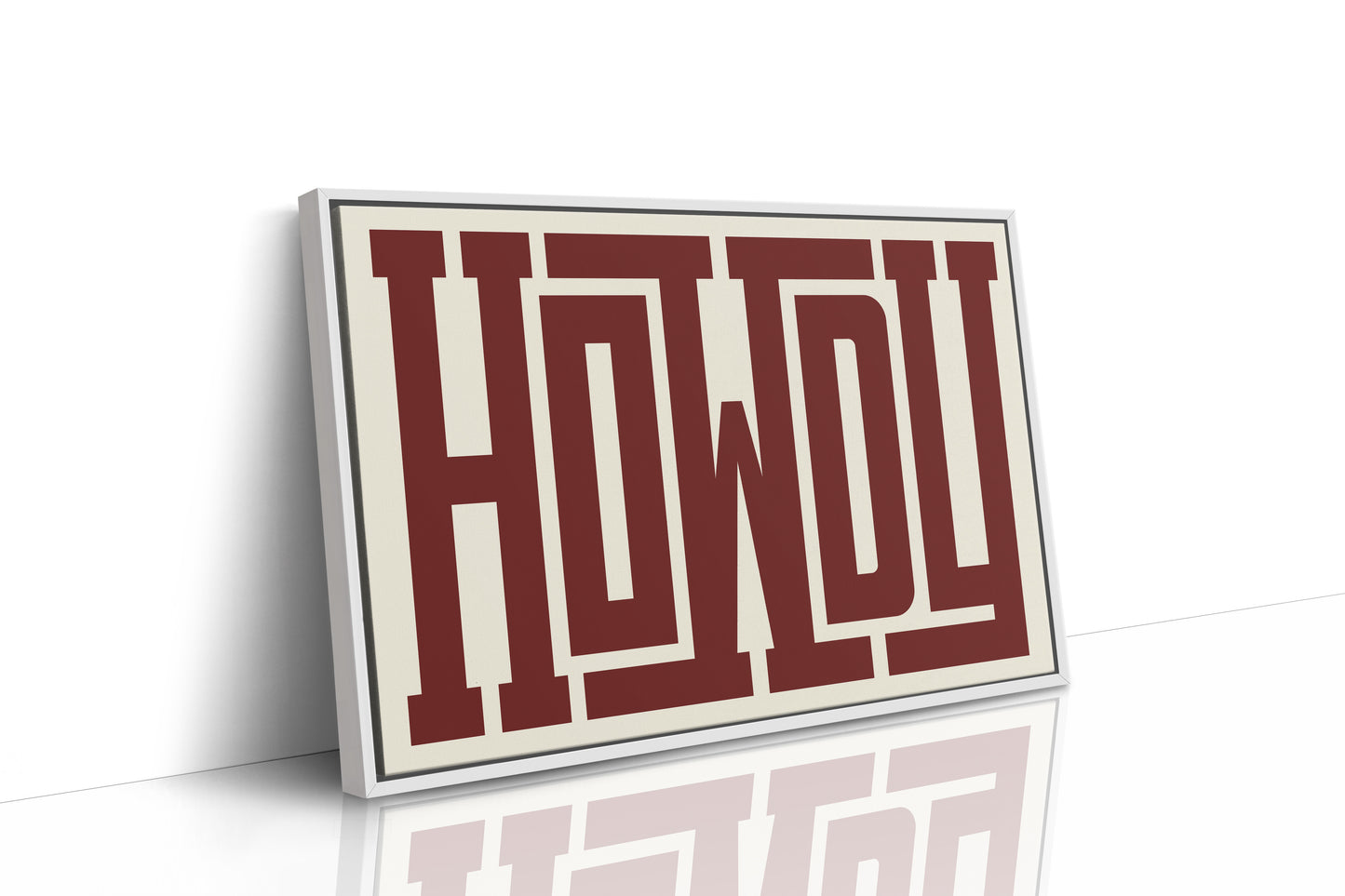 Howdy Maze Style Western Welcome Art