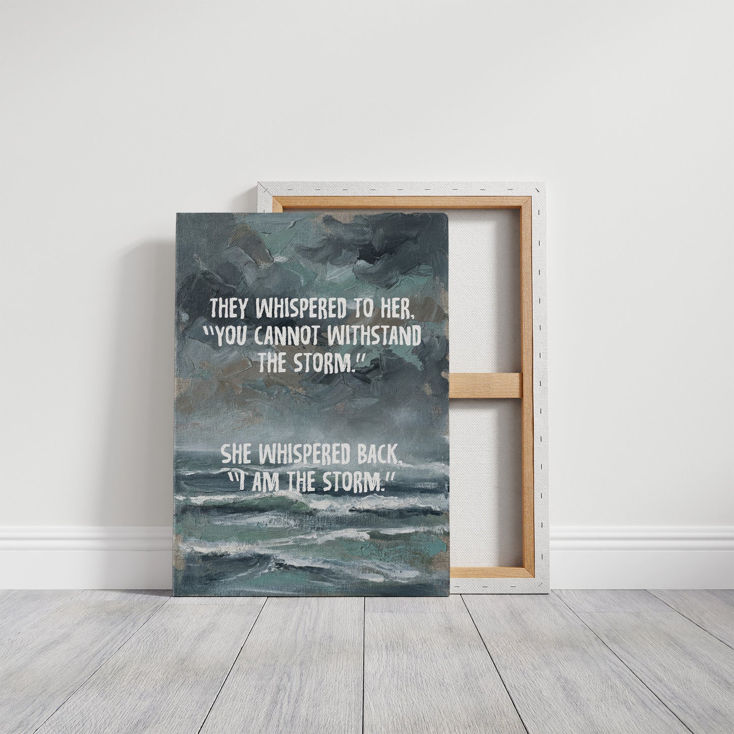 I Am the Storm — Moody Seascape Empowerment Print