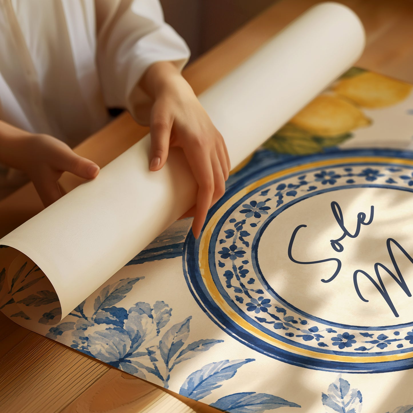 Sole Mio Tablescape (Blue & White)