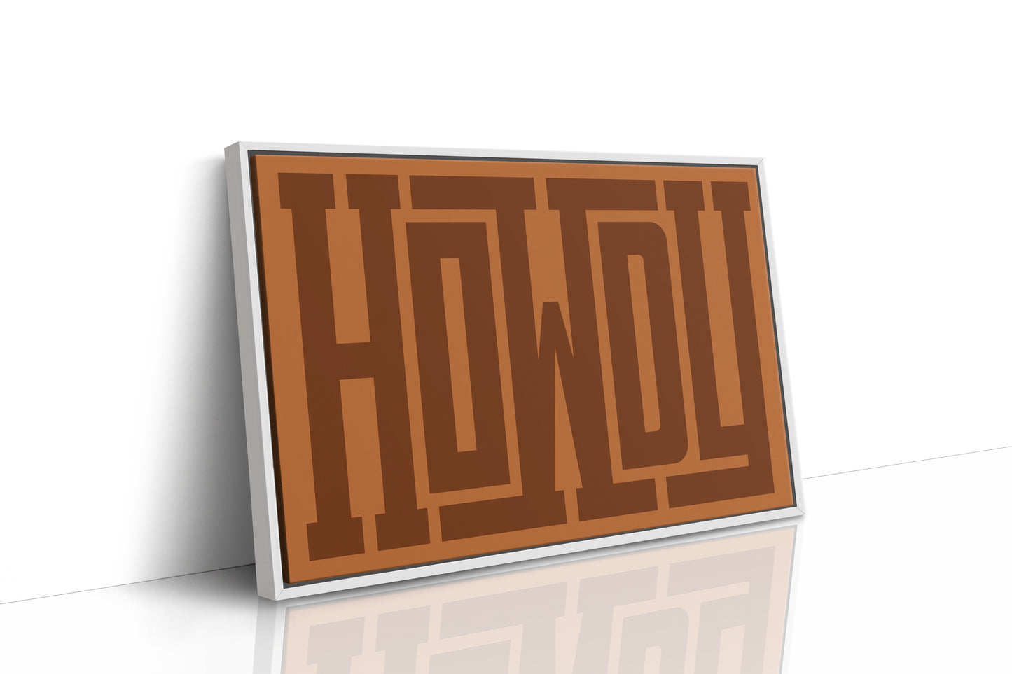 Howdy Rustic Maze Style Cowboy Art