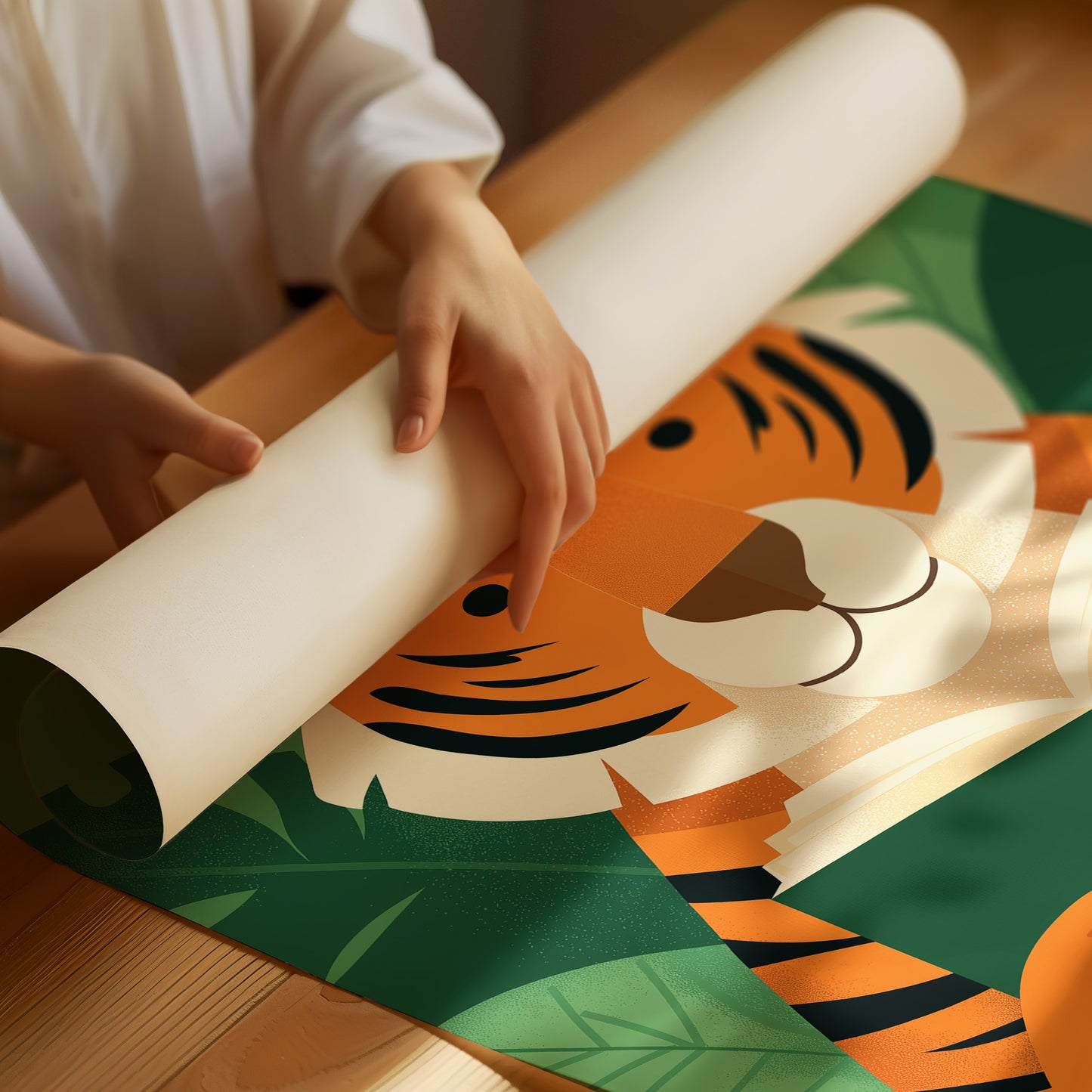 Go Get ’Em Tiger Motivational Kids Wall Art