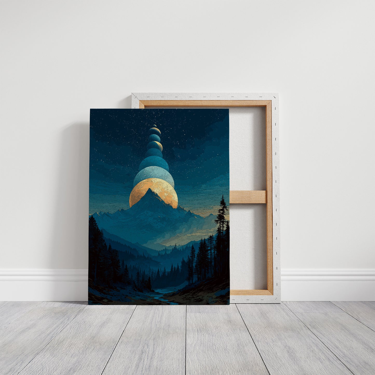 When the Moons Lined Up Over the Mountain