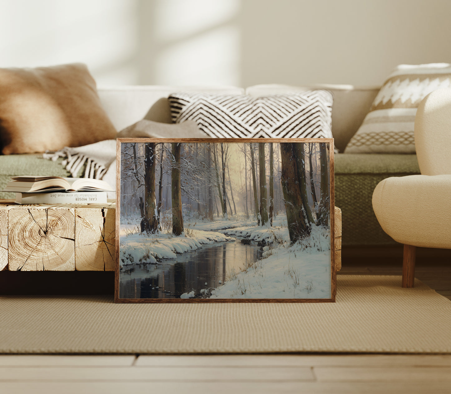 Winter Creek Finds Golden Light