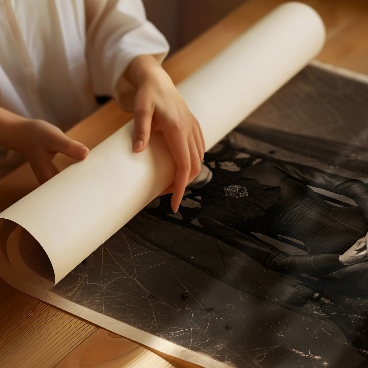 Formal Portrait, Informal Spiders, rolled matte poster print