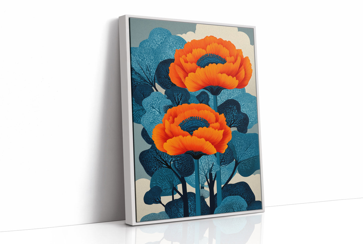 Two Fires in a Blue Forest