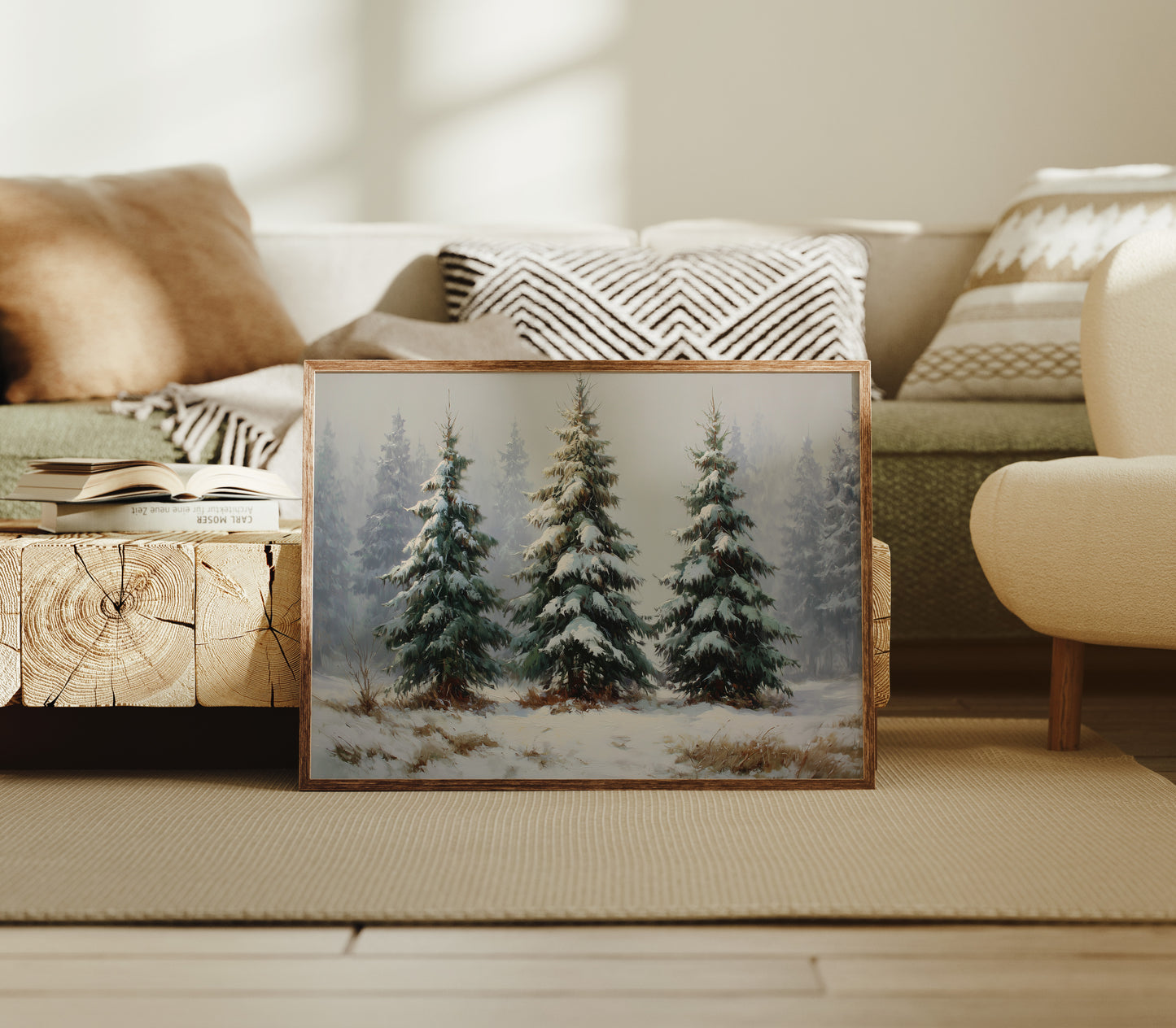 Snow Laden Pines Share Winter Tales