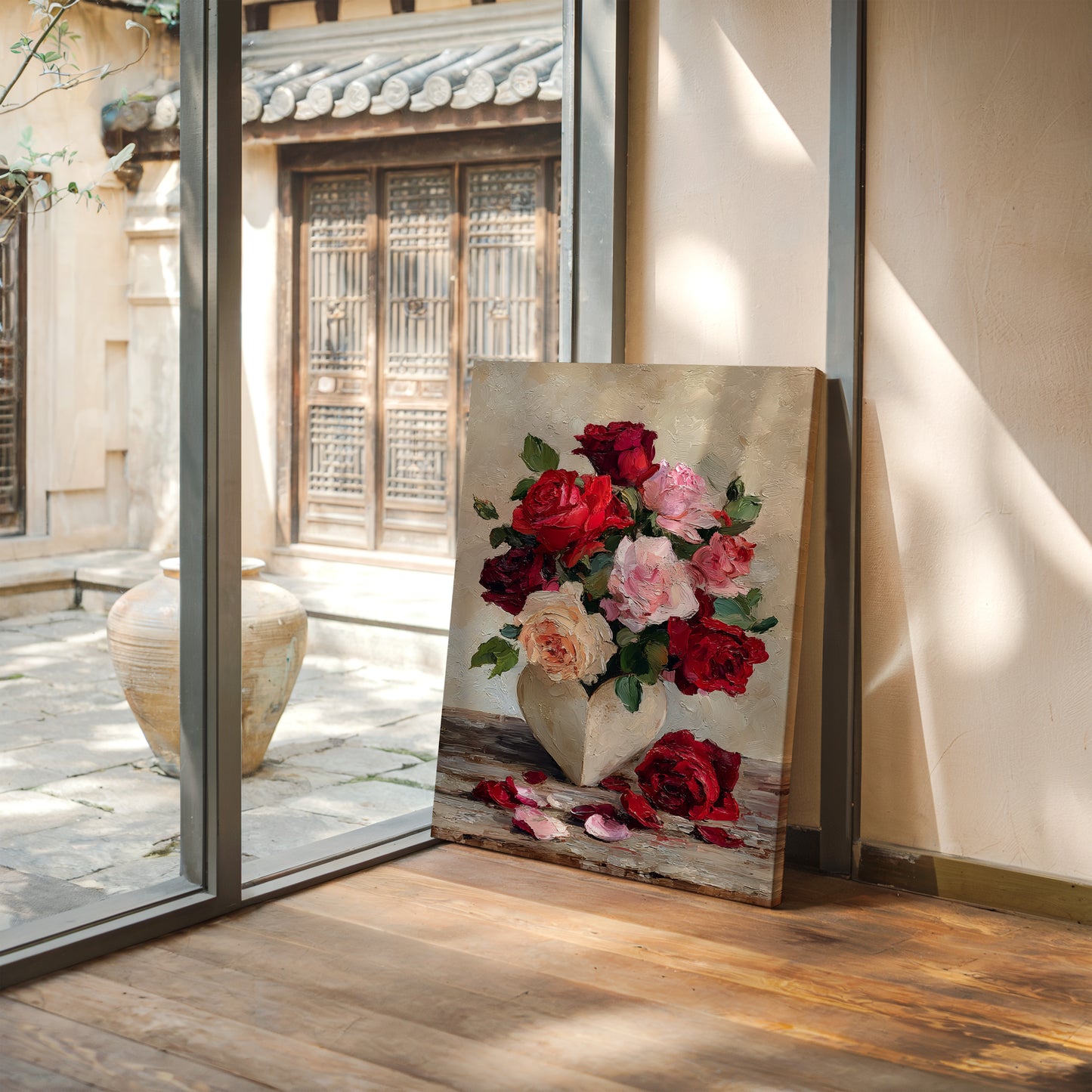 Hearts Bloom in Silent Elegance