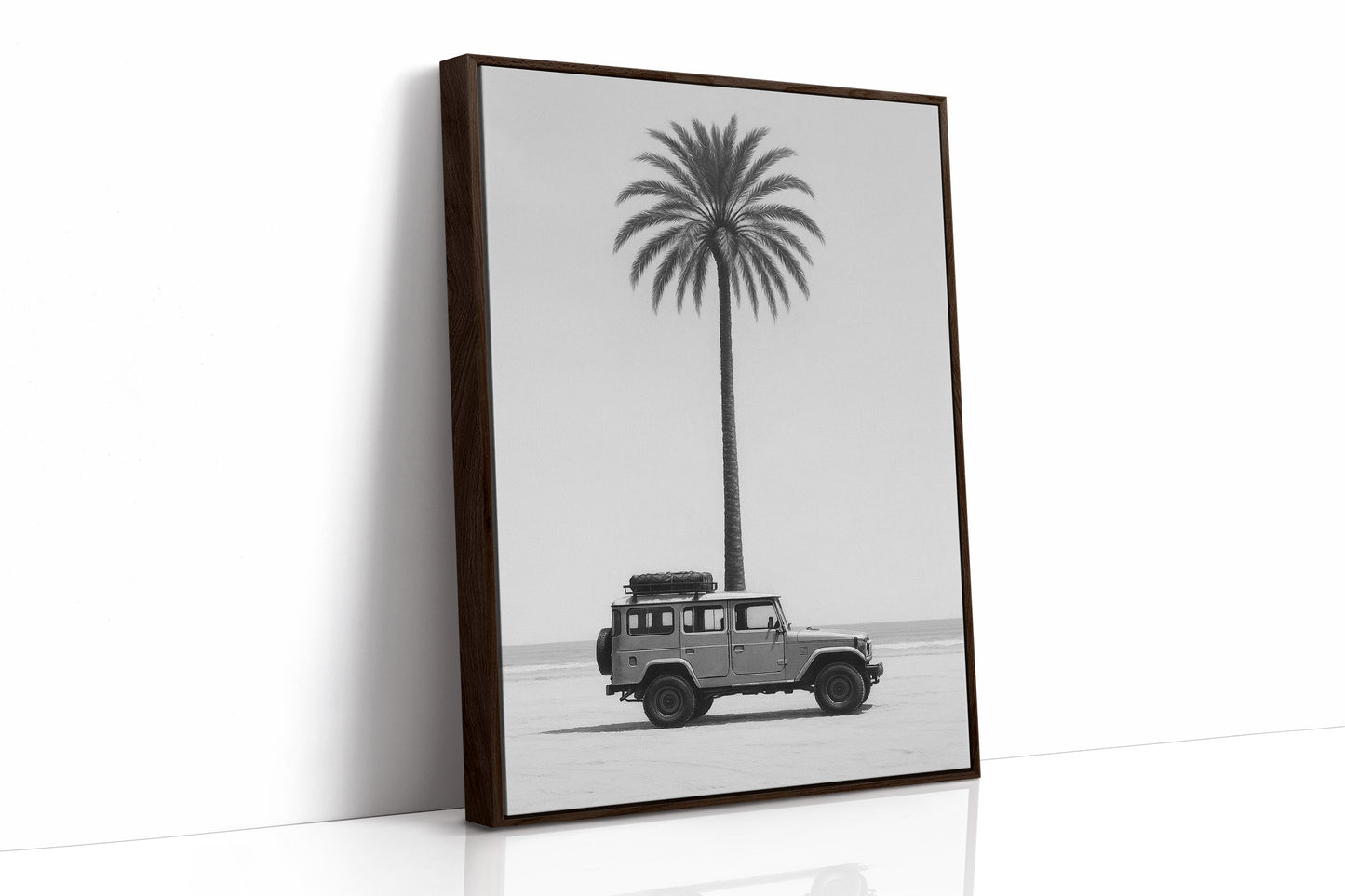 Palm Tree and Beach Cruiser Still Life