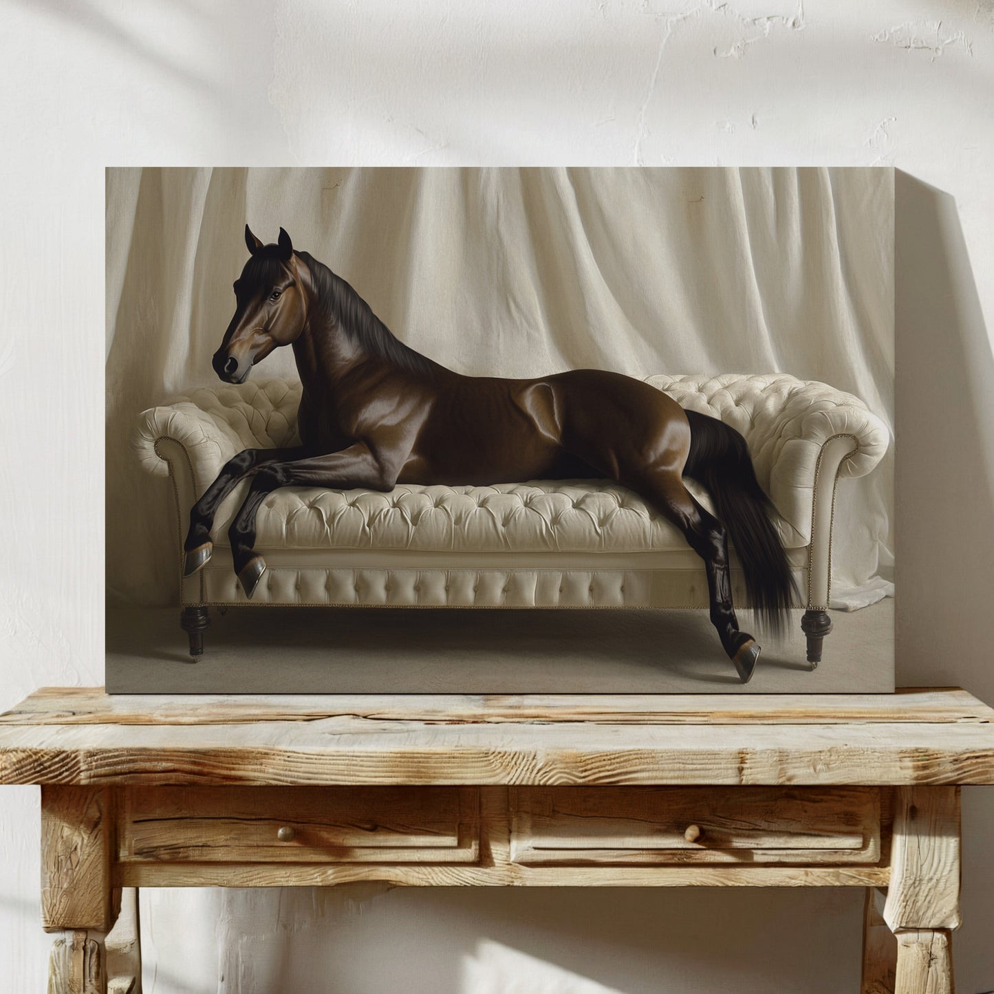 Surreal Horse Lounge Fine Art Print