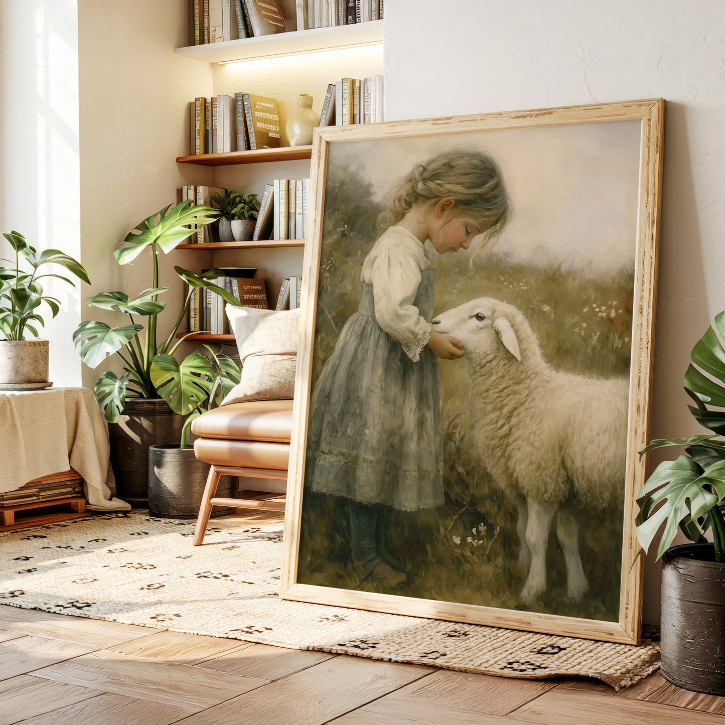 Little Shepherdess and Her Lamb