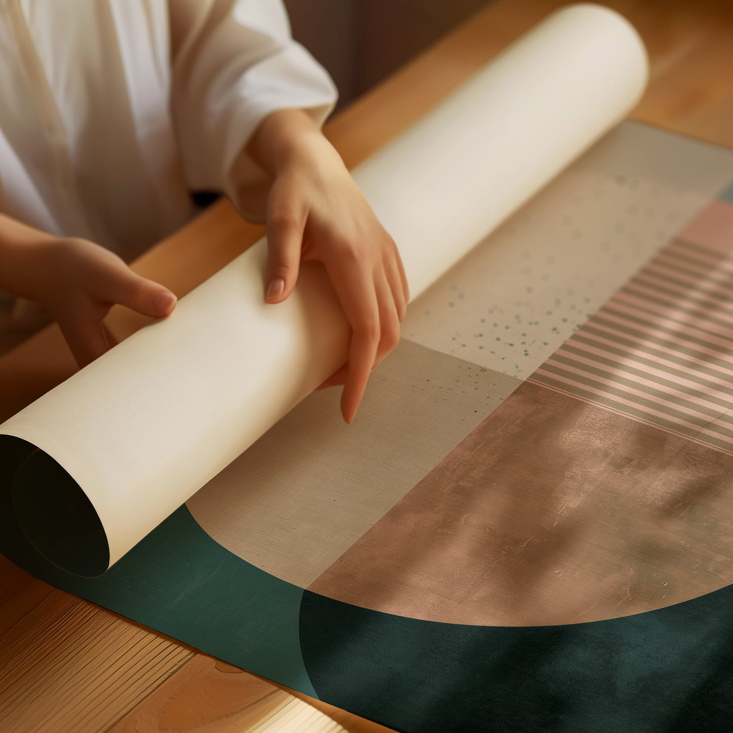 Desert Geometry In Sage And Clay