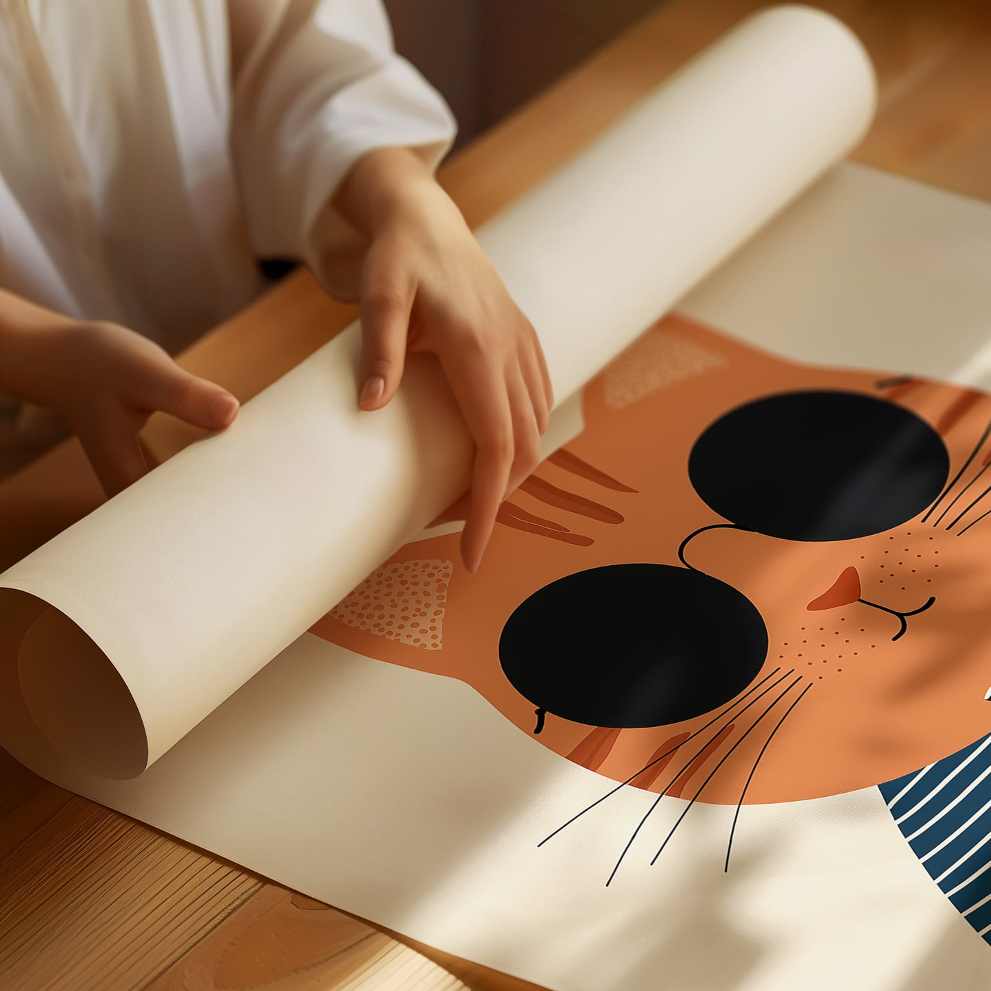 Cool Cat With Coffee
