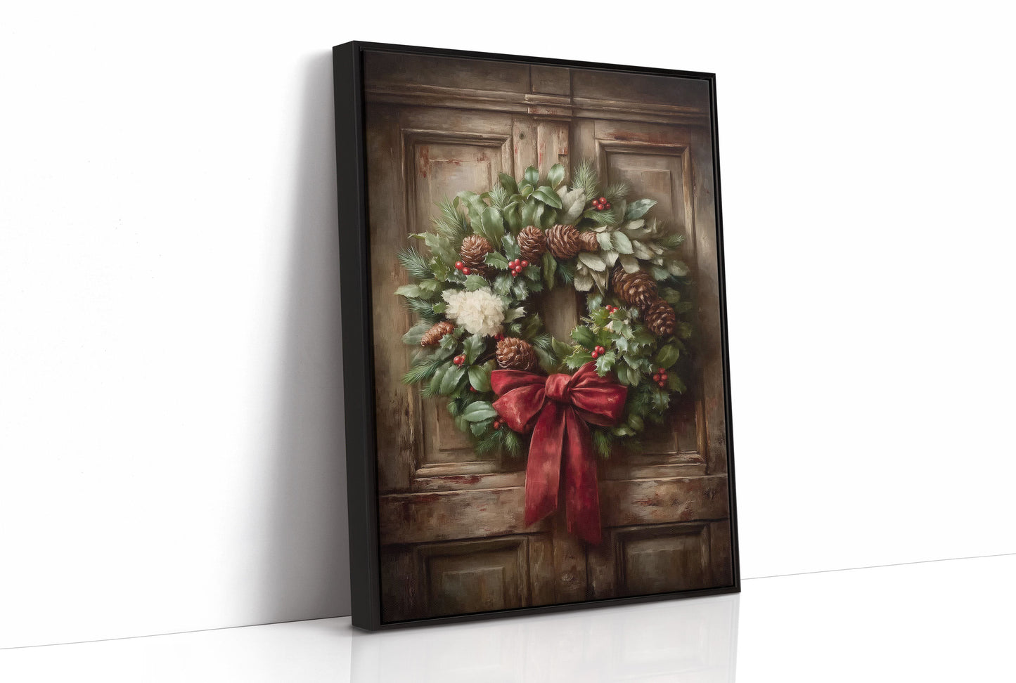 December Stories On Rustic Wood