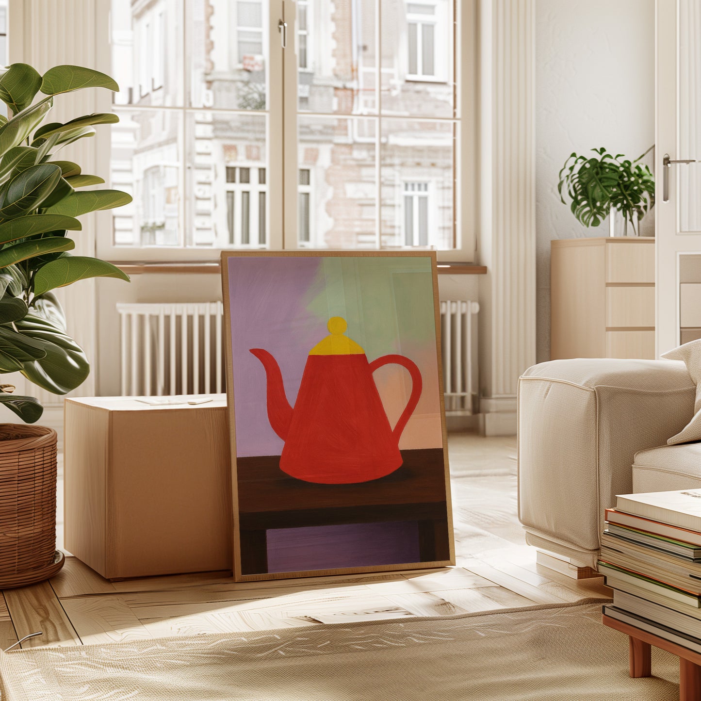 Red Teapot Still Life